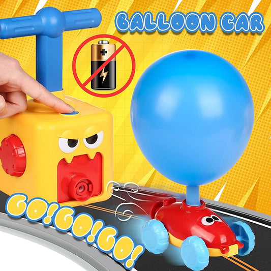 Car Balloon Air Power Toy Powered Balloon Launch Tower Balloon Car Toys for Kids