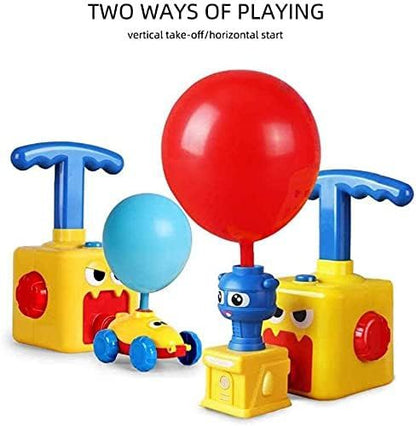 Car Balloon Air Power Toy Powered Balloon Launch Tower Balloon Car Toys for Kids