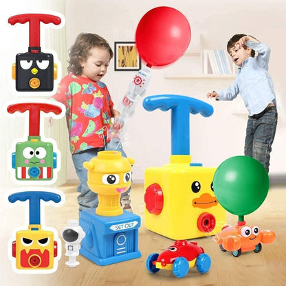 Car Balloon Air Power Toy Powered Balloon Launch Tower Balloon Car Toys for Kids